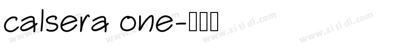 calsera one字体转换
